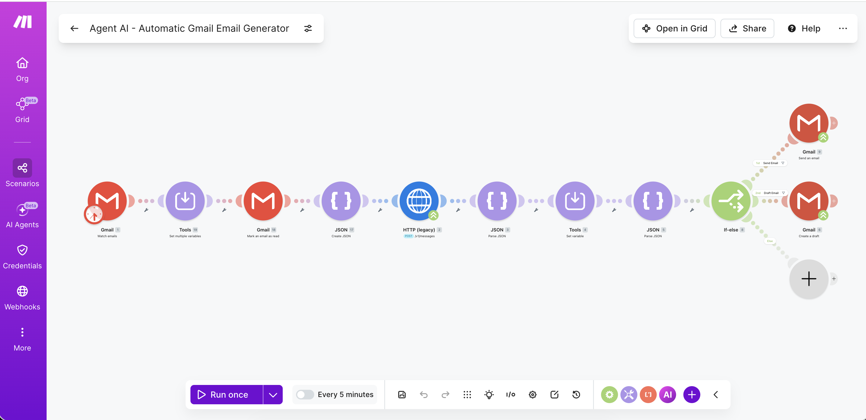 Agente Gmail — captura 1
