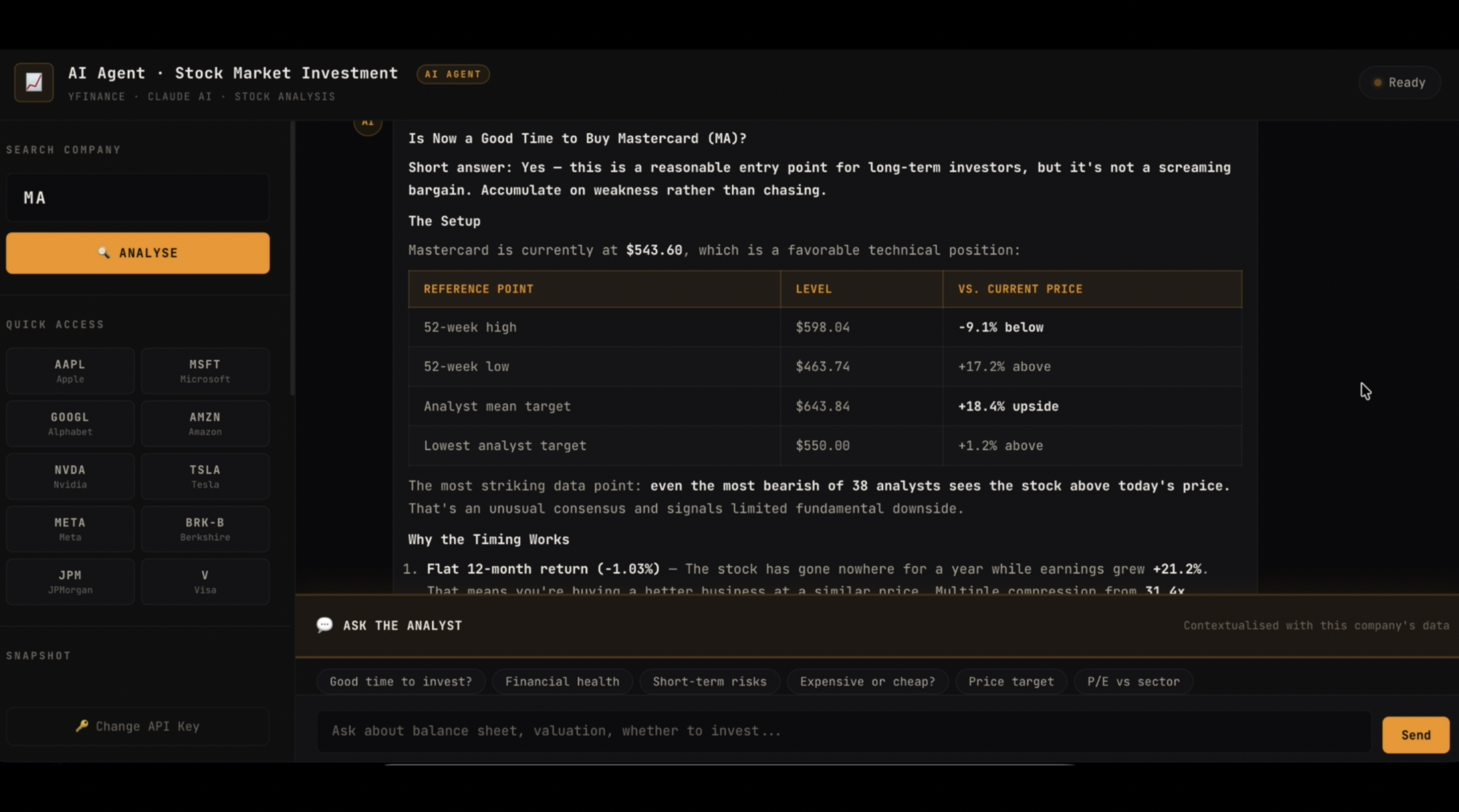Stock Market Analyzer — screenshot 3